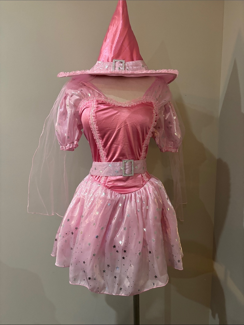 Dolls Kill BEWITCHING COSTUME Pink Sparkle Princess Dress size medium